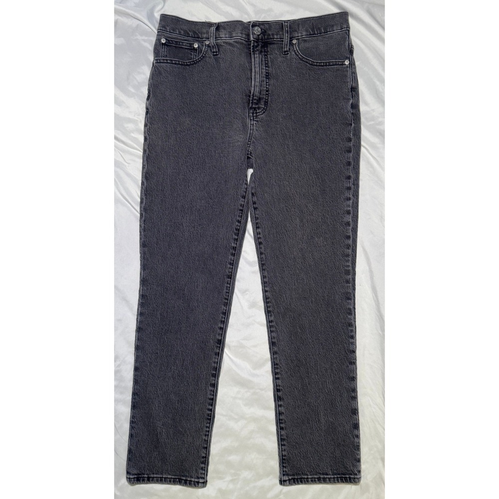 Madewell The Perfect Vintage Jean Women 30 Gray Faded High Rise Straight Leg